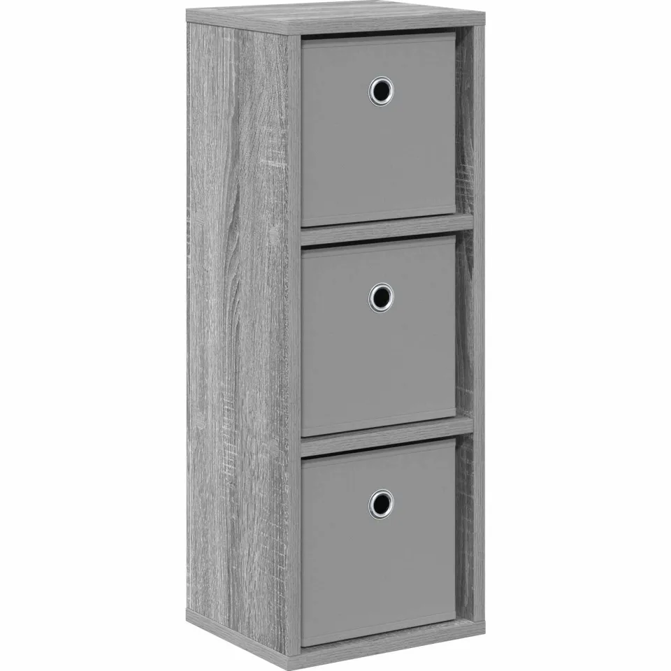 vidaXL Dressoir Grijs Sonoma 25,5 x 22 x 69,5 cm
