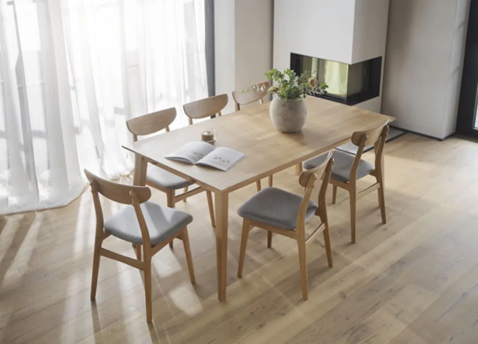 Rowico Home Filippa verlengbare houten eettafel naturel - 180 x 90 cm, foto 2