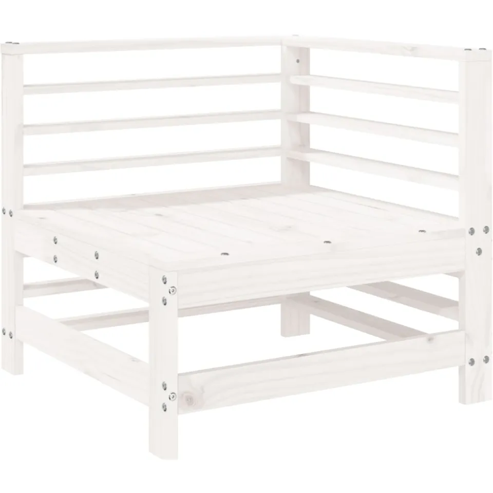 vidaXL 6-delige Loungeset massief grenenhout wit, foto 3