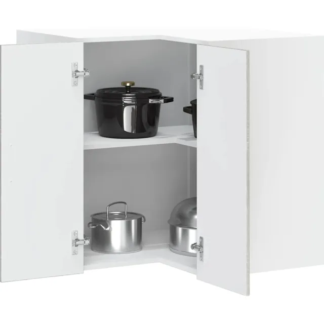 vidaXL Keuken hoekkast "Porto" bewerkt hout grijs sonoma eiken