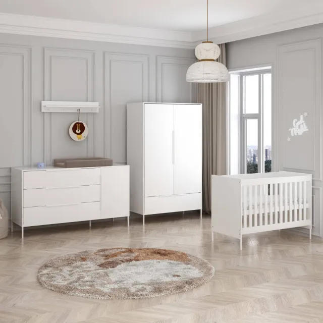 Born Lucky Babykamer Santiago Wit XL 3-Delig, foto 2