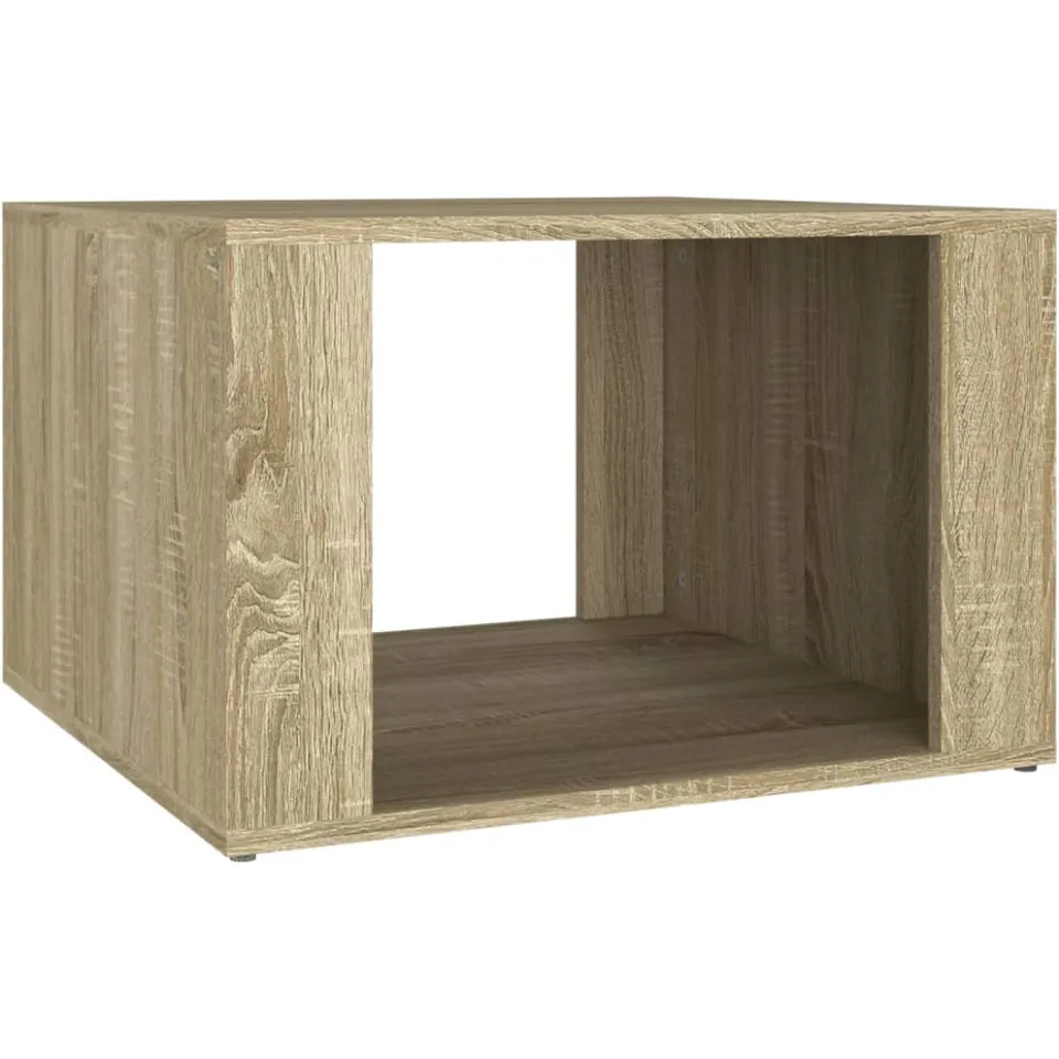 vidaXL Nachtkastje 57x55x36 cm bewerkt hout sonoma eikenkleurig, foto 4