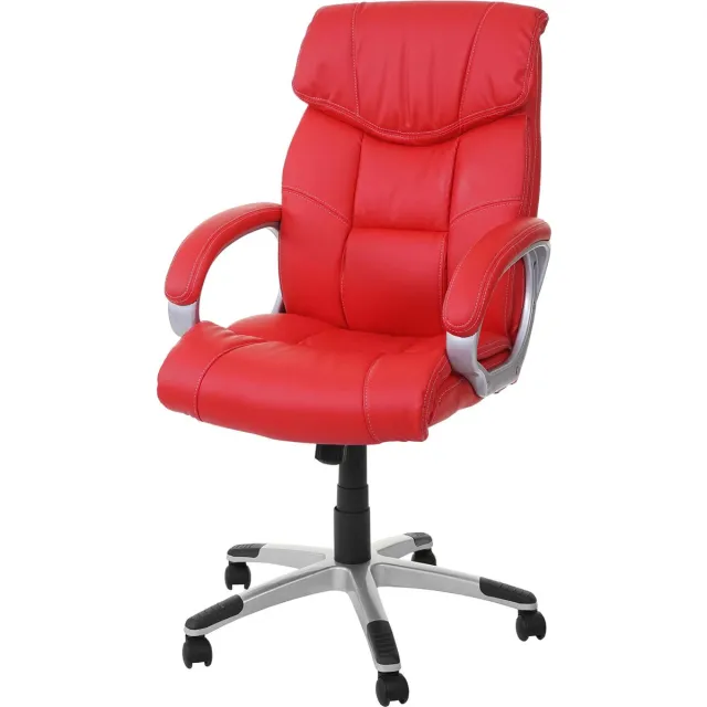 Cosmo Casa Bureaustoel - Directie Draaistoel - Imitatieleer - Rood