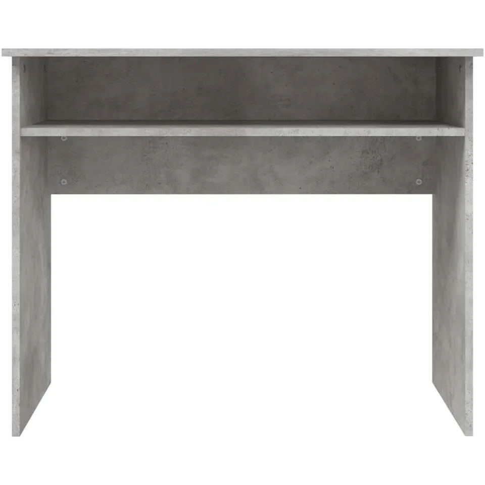 vidaXL Bureau 90x50x74 cm bewerkt hout betongrijs