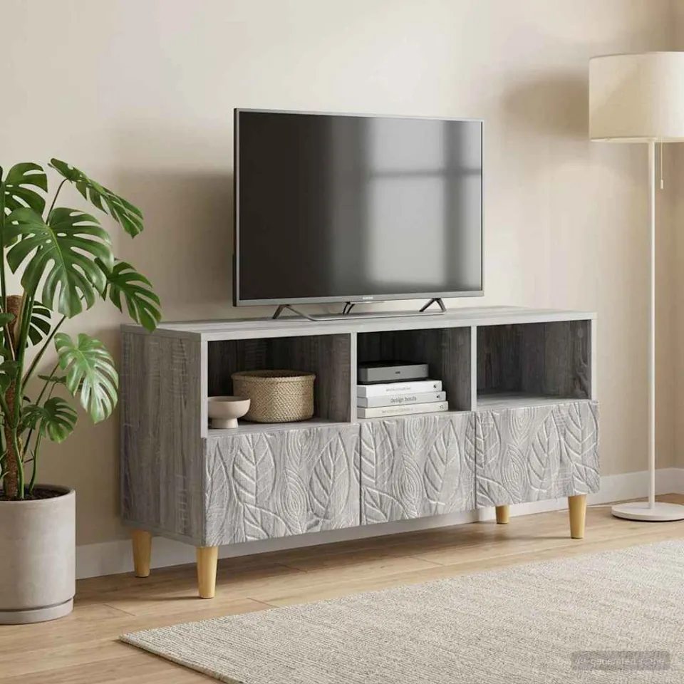 vidaXL TV-kast 102 x 34,5 x 50 cm Grijs Sonoma Bewerkt hout, foto 3