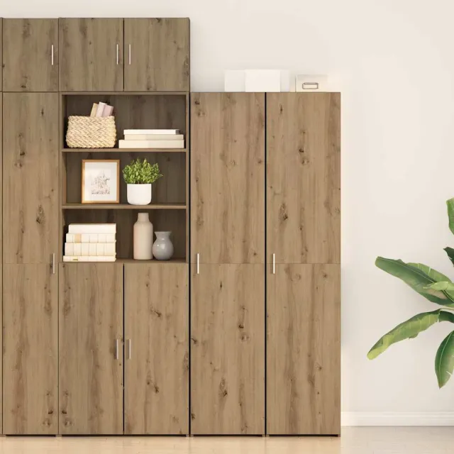 vidaXL Hoge kast Artisan Eiken 40 x 42,5 x 185 cm