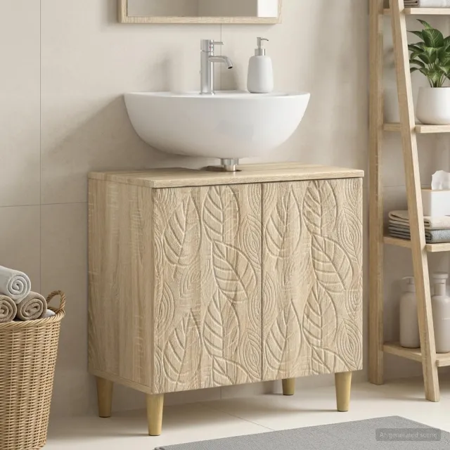 vidaXL Badkamer wastafelkast DELFT Sonoma Eiken 59,5 x 31,5 x 59 cm, foto 2