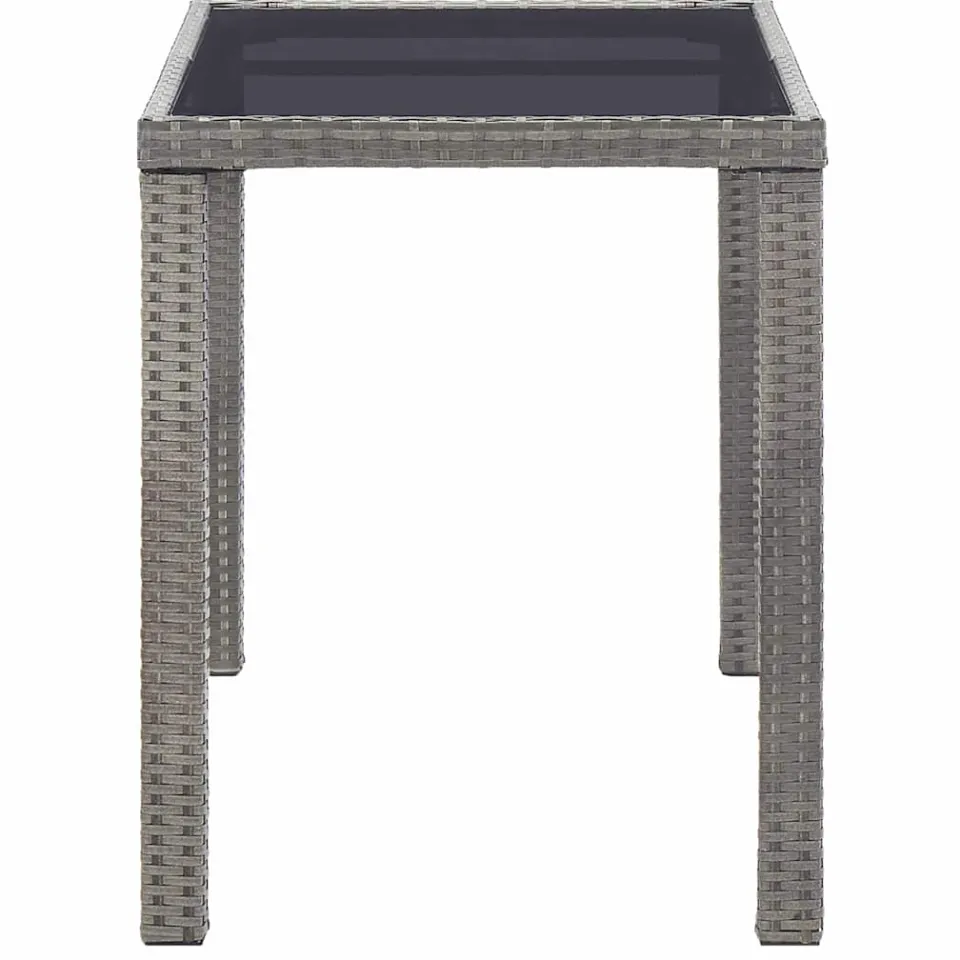 vidaXL Tuintafel 123x60x74 cm poly rattan antraciet, foto 3