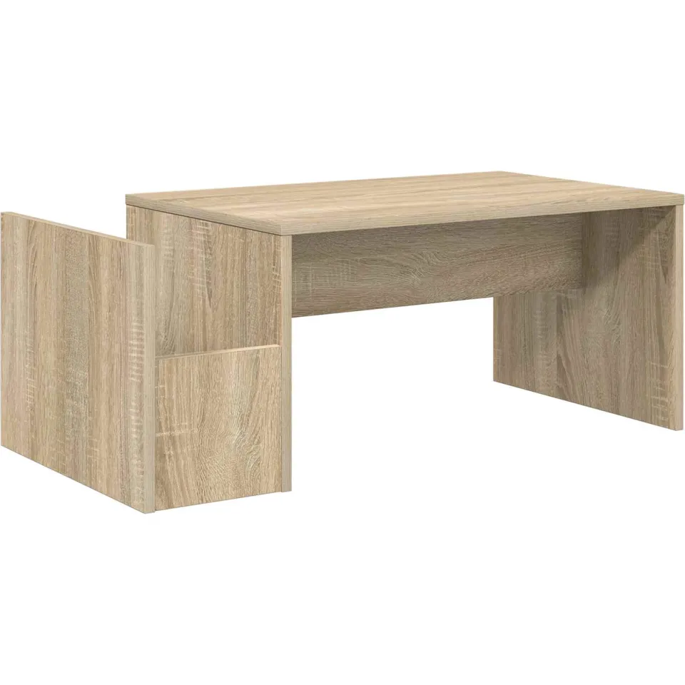 vidaXL Salontafel Sonoma Eiken 90 x 45 x 35 cm Bewerkt hout, foto 3