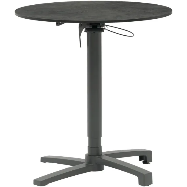 SenS-Line Lima Bistro Lift Tafel - Ø70cm - HPL grijs