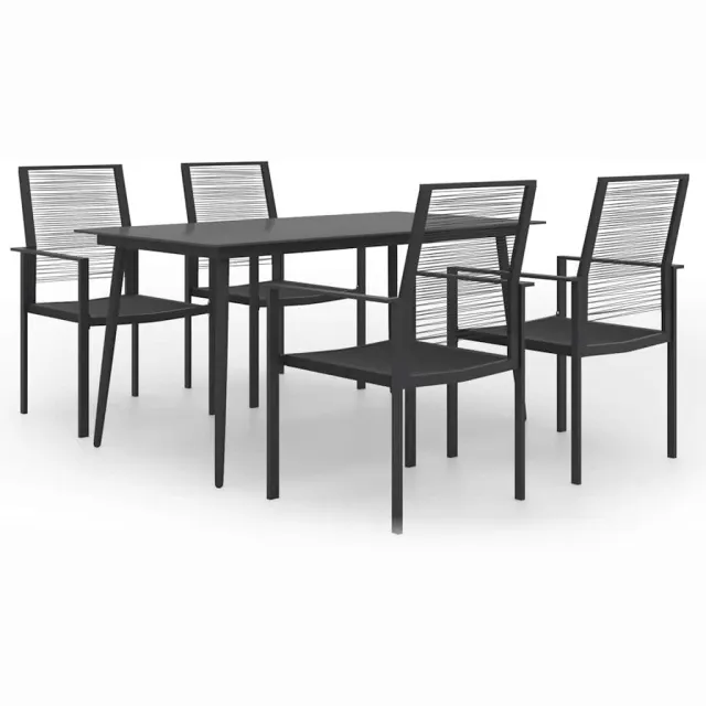vidaXL 5-delige Tuinset zwart, foto 2