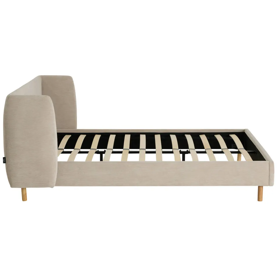 NOUS Living Laori bed lichtgrijs beige, foto 3