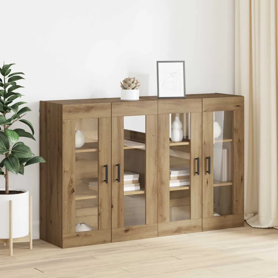 vidaXL Wandgemonteerde Kasten 2 st artisanaal eikenkleurig, foto 4