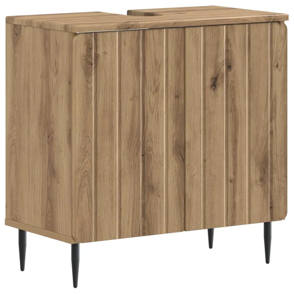 vidaXL Badkamer wastafelkast ZWOLLE Artisanaal eiken, foto 3