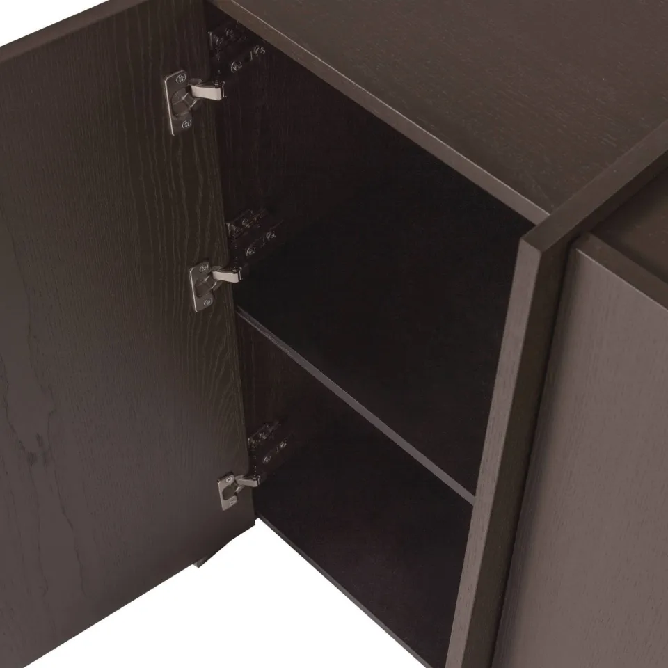 WOOOD Brock 2-deurs kast middenbruin mid brown, foto 6