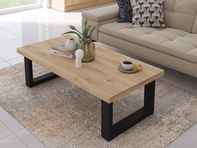 Favorie Balencia lichte eik - salontafel 130x65cm Favorie
