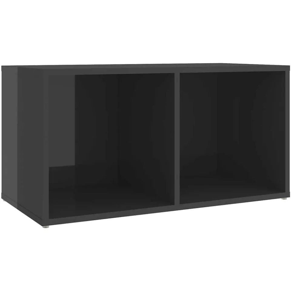 vidaXL Tv-meubelen 2 st 72x35x36,5 cm bewerkt hout hoogglans grijs