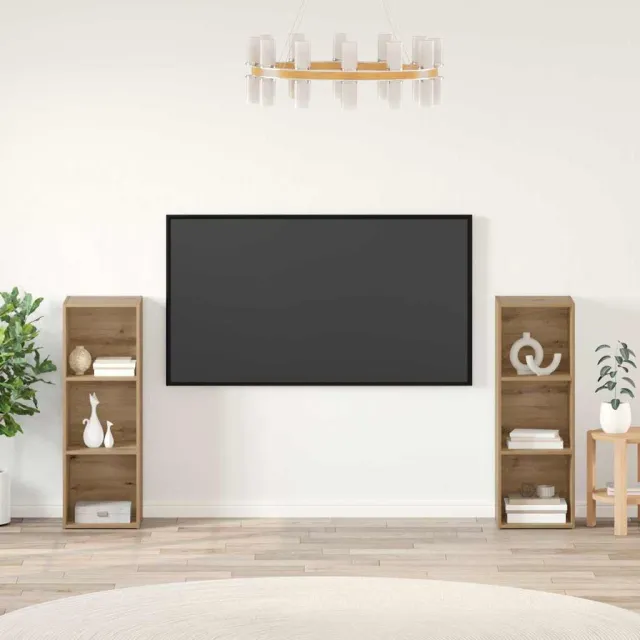 vidaXL Tv-meubelset 2 st 107 x 35 x 37 cm Artisan Eiken Bruin
