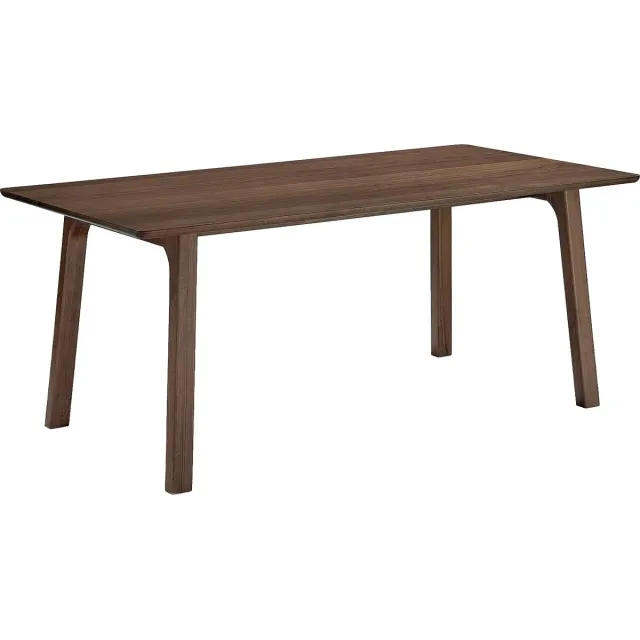 Goossens Eettafel Emilie - 180 x 75 x 90 - noten - noten - rechthoekig - 4 personen noten fineer gelakt