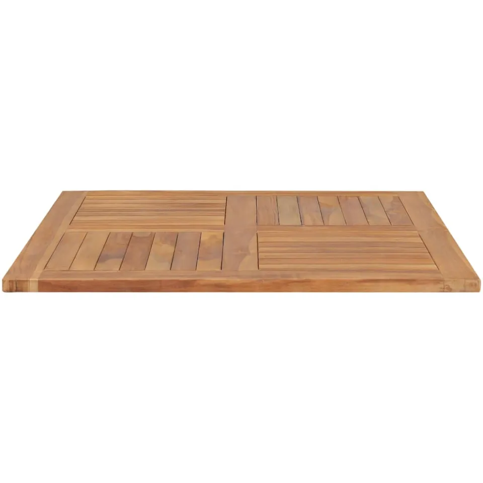 vidaXL Tafelblad vierkant 90x90x2,5 cm massief teakhout Bruin