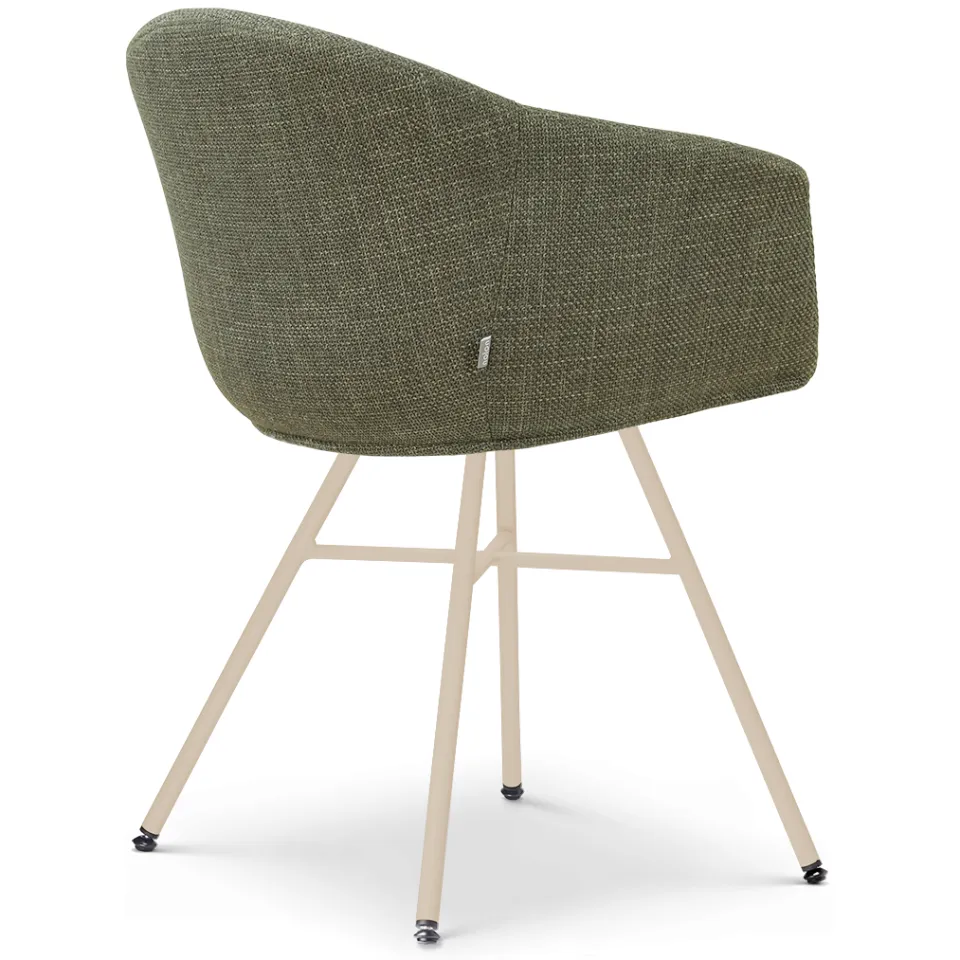 Nolon Noa-Otis eetkamerstoel forestgroen - beige onderstel, foto 4