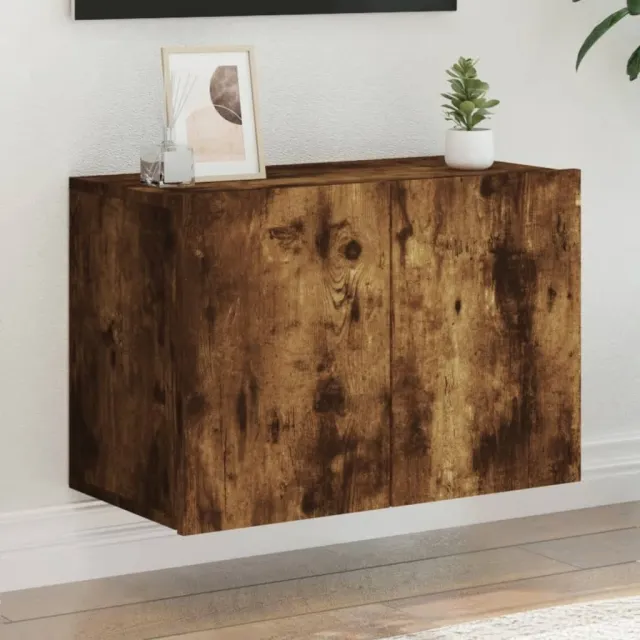 vidaXL Tv-meubel wandgemonteerd 60x30x41 cm gerookt eikenkleurig Bruin