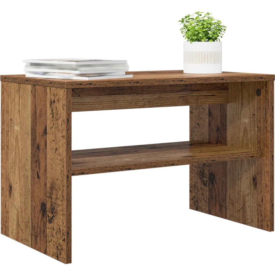 vidaXL TV-kast 60 x 35 x 40 cm Oudhout Bewerkt hout Bruin