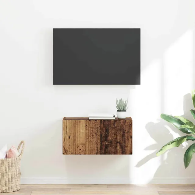 vidaXL TV Wandkast 60 x 31 x 29,5 cm Oud Hout Bewerkt hout Bruin