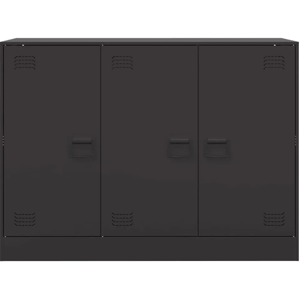 vidaXL Dressoir 99x39x73 cm staal zwart, foto 4