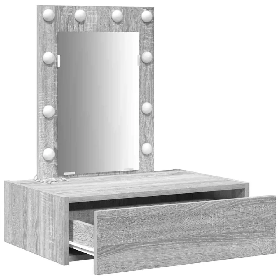 vidaXL Plafondtafel Grijs 60 x 40 x 70 cm Bewerkt hout, foto 3
