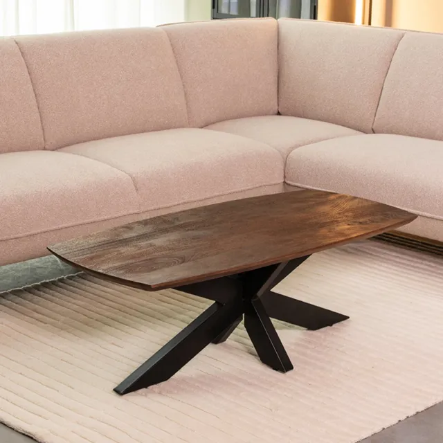 LABEL51 Zane Salontafel - Bruin - Hout - 120 cm Mangohout