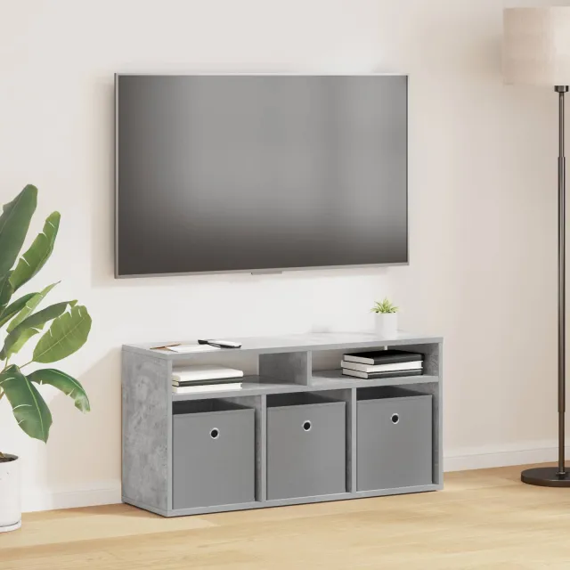 vidaXL Laagkast met lade Beton Grijs 87 x 27,5 x 43 cm