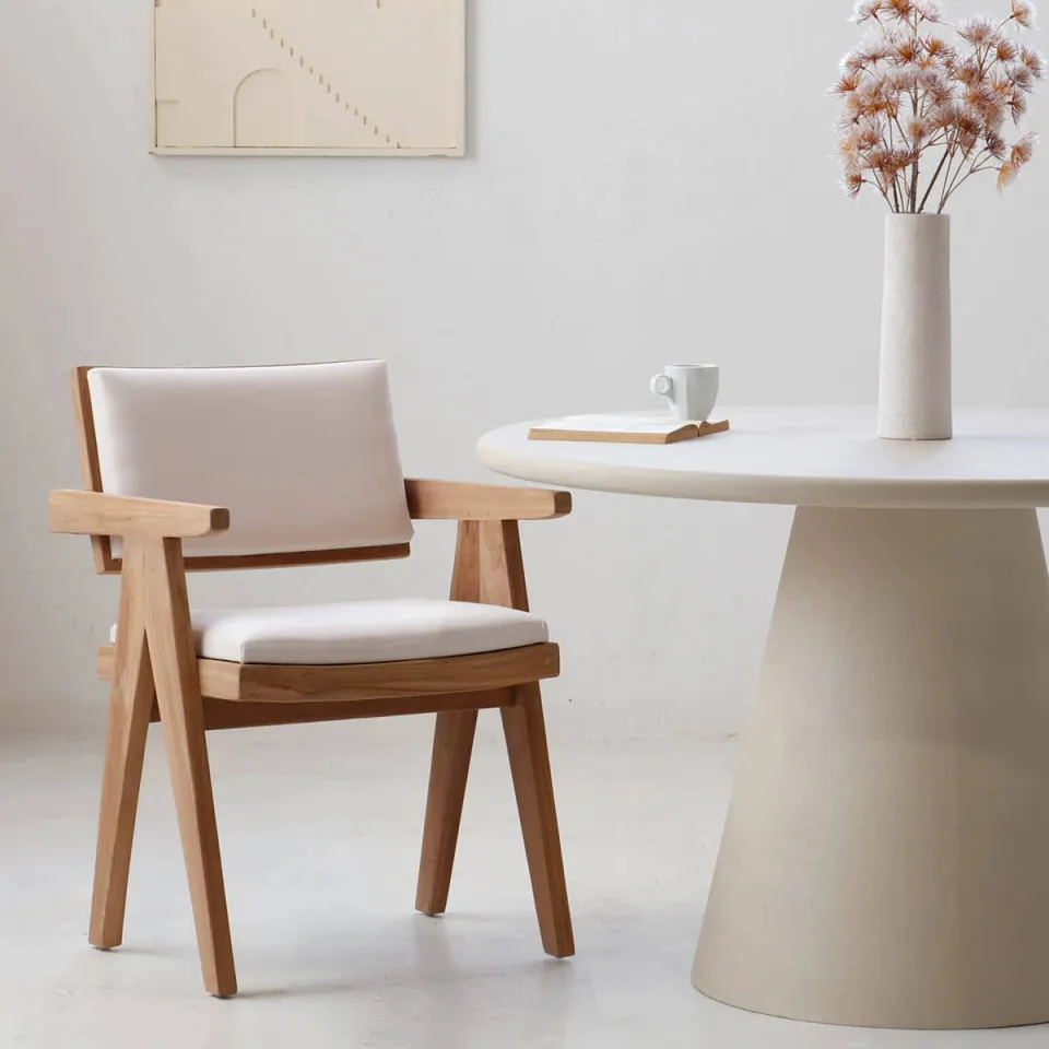 Giga Meubel Lowen eetkamerstoel beige, foto 4