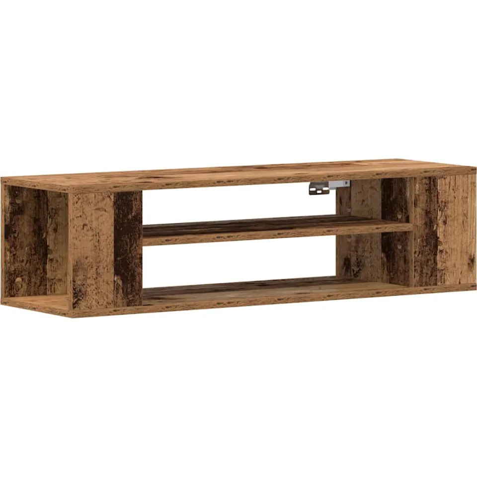 vidaXL TV-kast 100 x 30 x 26,5 cm Oud hout Bewerkt hout bruin, foto 3