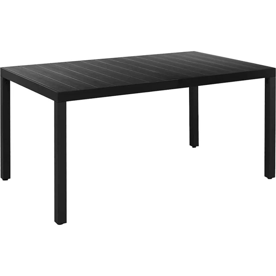 vidaXL 7-delige Tuinset aluminium zwart, foto 4