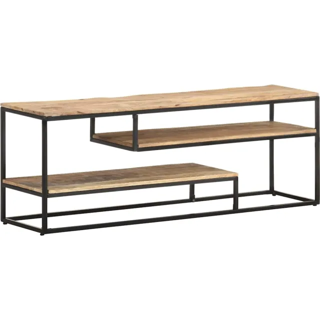 vidaXL Tv-meubel 130x30x45 cm ruw mangohout Bruin