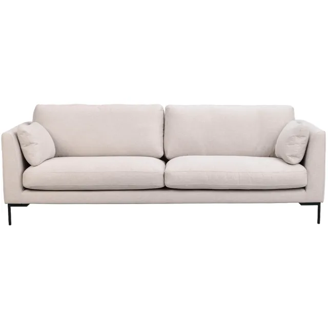 Rowico Home Corwin gestoffeerde 3 zitsbank beige - 238 cm