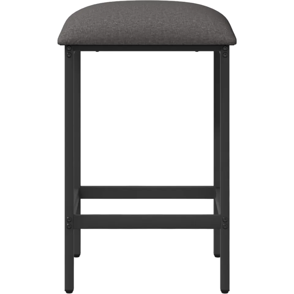 vidaXL Barkruk 2 st Lichtgrijs 40 x 32 x 74 cm Bewerkt hout