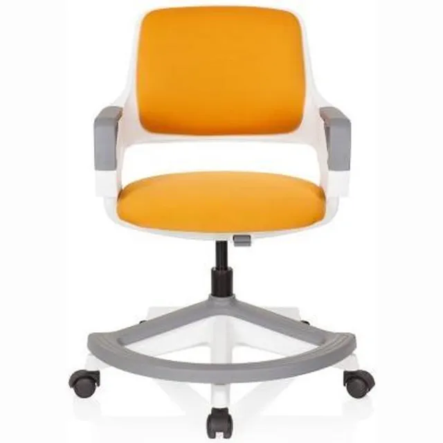 hjh office Bureaustoel - Met Armleuning - Kinderen - Stof - Oranje - KID Flex