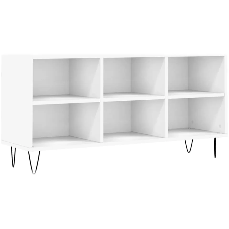 vidaXL Tv-meubel 103,5x30x50 cm bewerkt hout wit, foto 3