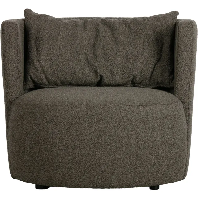 vtwonen Explore Fauteuil - Bouclé - Bruin - 81x96x92