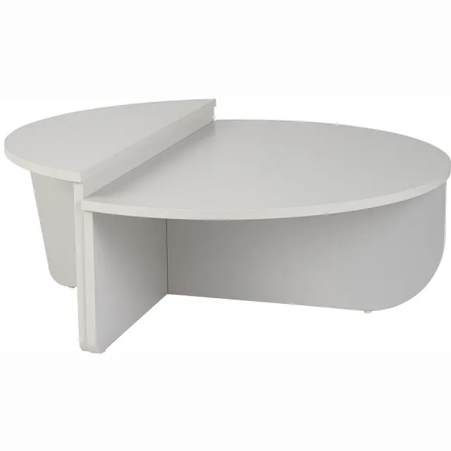 Vente-unique Set van 2 salontafels - Wit - ALOEVA