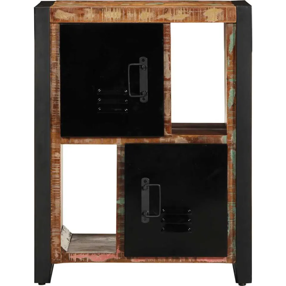 vidaXL Dressoir 55x35x70 cm massief gerecycled hout meerkleurig, foto 2