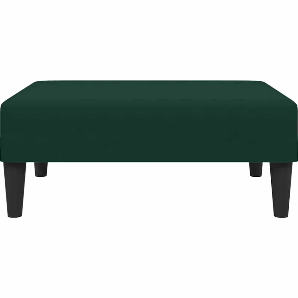 vidaXL Voetenbank 77x55x31 cm fluweel donkergroen groen, foto 4