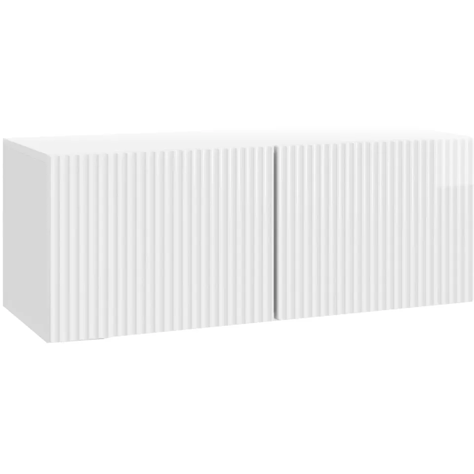 vidaXL Wandbeugel TV-kast 78,5 x 31 x 30 cm Hoogglans Wit Bewerkt hout, foto 3