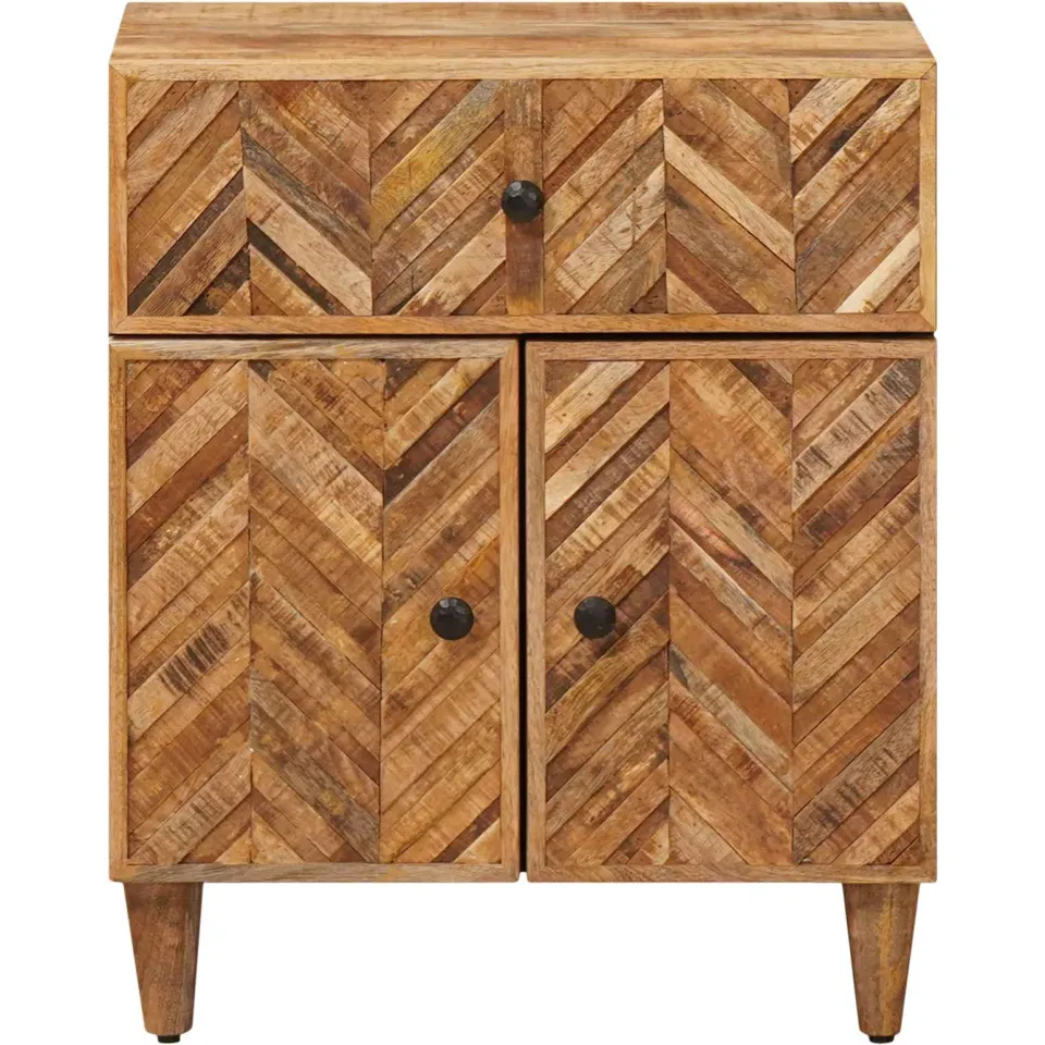 vidaXL Nachtkastje Bruin 50 x 33 x 60 cm Massief Mango Hout, foto 3