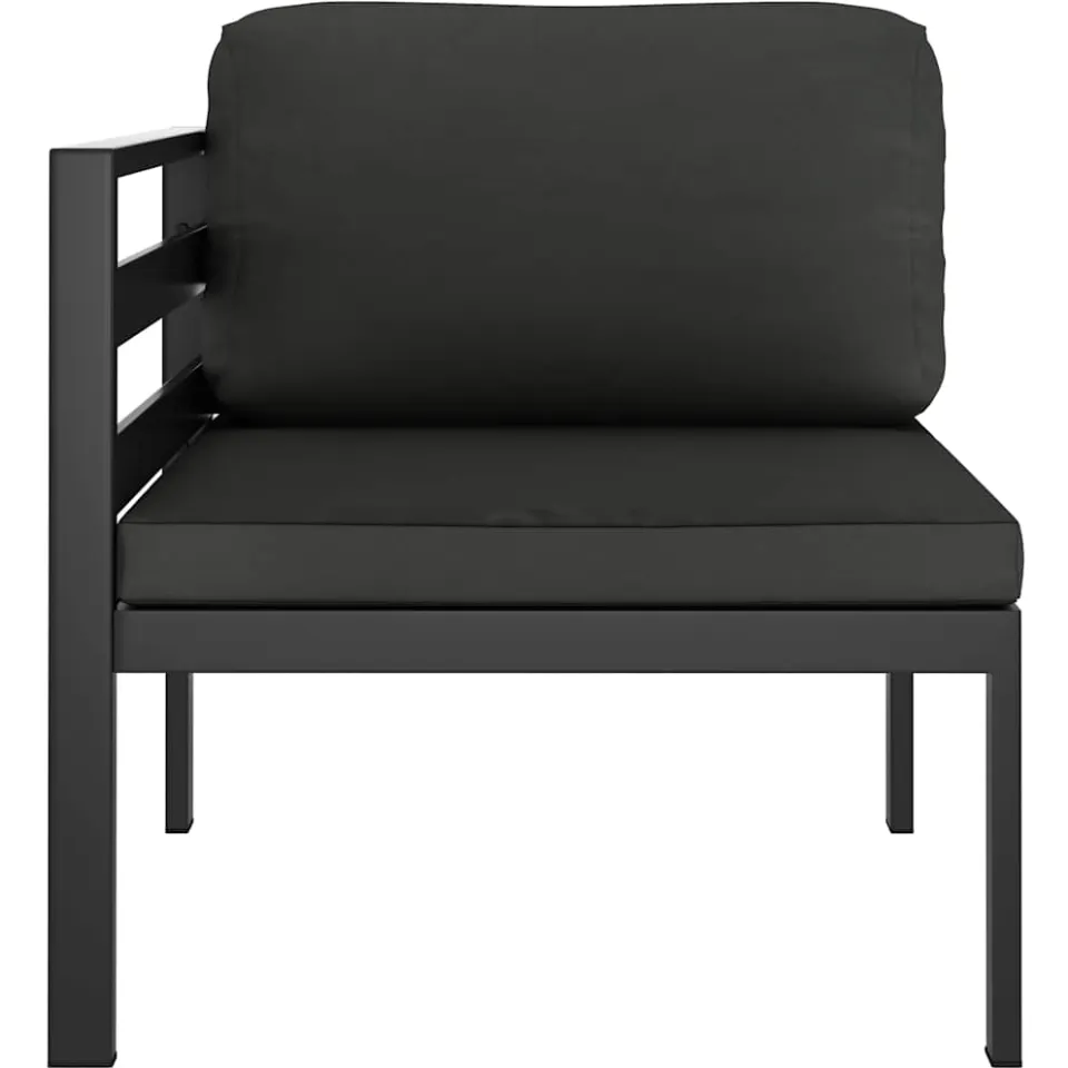vidaXL 6-delige Loungeset met kussens aluminium antracietkleurig, foto 4
