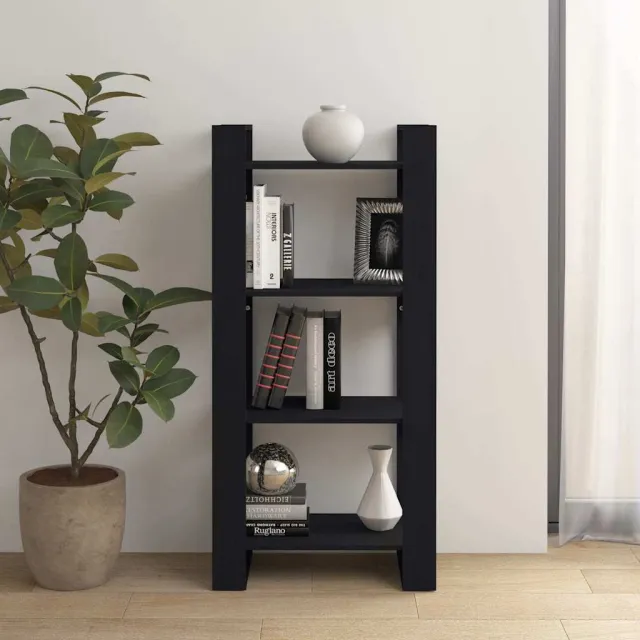 vidaXL Boekenkast/kamerscherm 60x35x125 cm massief hout zwart, foto 2