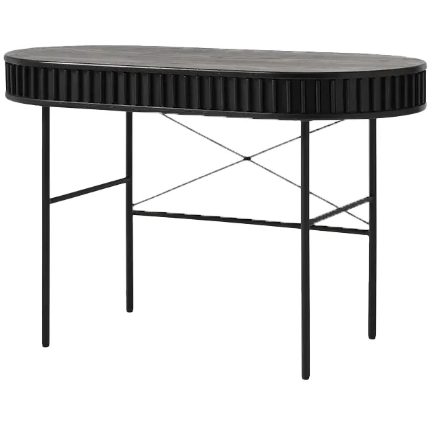 Olivine Redmer houten bureau zwart eiken - 120 x 60 cm