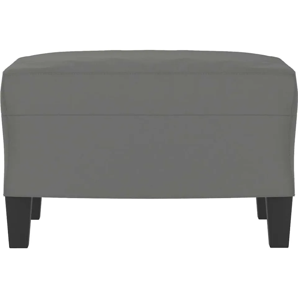 vidaXL Voetenbank 60x50x41 cm microvezelstof donkergrijs grijs